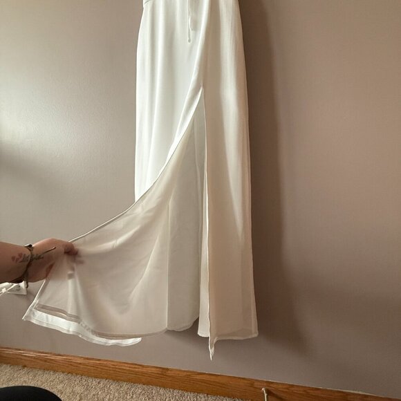 Women's S Lulus The Way to Love White Ruffled Maxi Dress - Picture 6 of 11